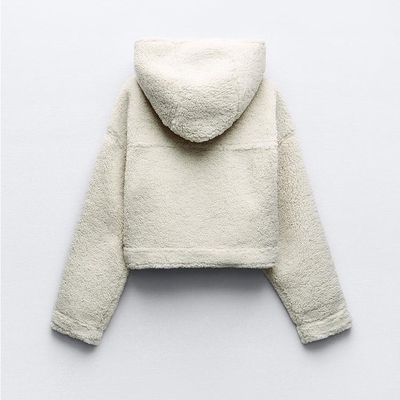 Zara Double-Faced Fleece Lined Jacket - Picture 7 of 10